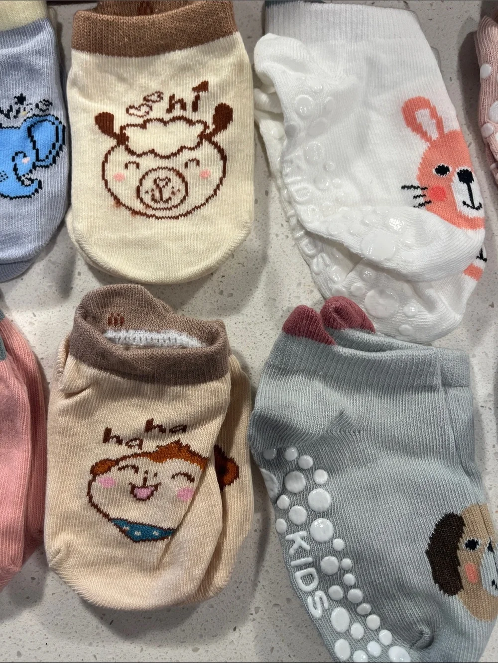 Kids Non-Slip Footie Socks - Multi Animal Pack